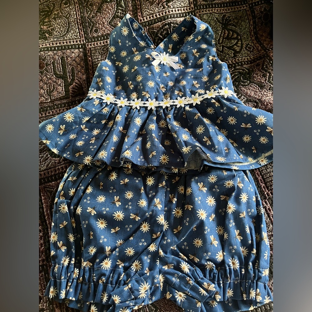 2T-3T handmade bumble sunflower outfit